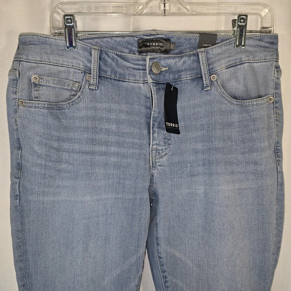 Torrid Perfect Skinny Ankle Stretch Blue Jeans Womens 10‎ Regular Blue NEW NWT!